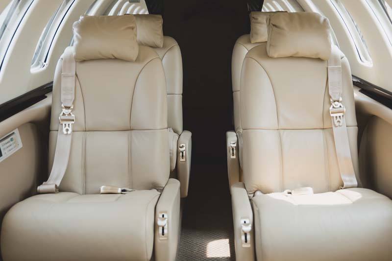 N241CJ Charter Plane-passenger-seats